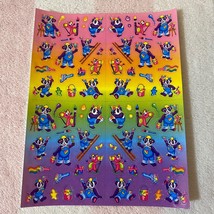 Vintage Lisa Frank Painter Panda Bear Doodles Mouse Rainbow Sticker Shee... - $25.09 CAD
