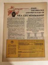 Vintage NRA Life Membership Form Print Ad 1975 Pa5 - $5.93