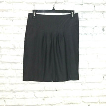 Express Design Studio Skirt Womens 2 Gray Pockets Lined Pleated Front Stretch - $17.95