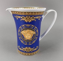 Rosenthal Versace Medusa Blue Rare Pitcher Jug Creamer Cup 6&quot; - £365.59 GBP