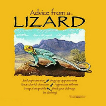 Lizard T-shirt S Small Advice Short Sleeve Yellow Nature New NWT - €17,67 EUR