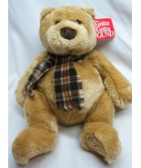 GUND CUDDLY &quot;HUG ME&quot; TEDDY BEAR W/ SCARF 15&quot; Plush STUFFED ANIMAL Toy NEW - $551.27 MXN