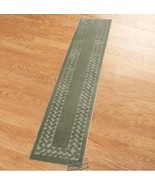 Stoneberry 22&quot; x 120&quot; Herringbone Runner Green - £26.14 GBP