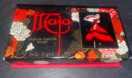 Vintage 2 Jabon Maja  By Myrurgia Savon España Soap 3/4 Oz Bars In Open Box New - £12.66 GBP