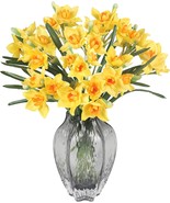 Xyxcmor 12Pcs Artificial Daffodils Flowers Yellow Narcissus Spring Flowers - £23.51 GBP