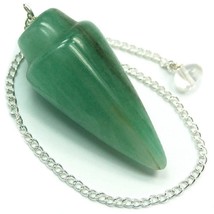 Bulk 5 Pcs Natural Green Aventurine Cone Shaped Gemstone Dowsing Pendulums - £31.24 GBP