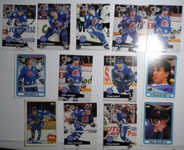 Quebec Nordiques 13 pc Hockey Card Collection - Joe Sakic Topps Pro Set NHL VG+ - $24.50