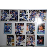 Quebec Nordiques 13 pc Hockey Card Collection - Joe Sakic Topps Pro Set NHL VG+ - $24.50