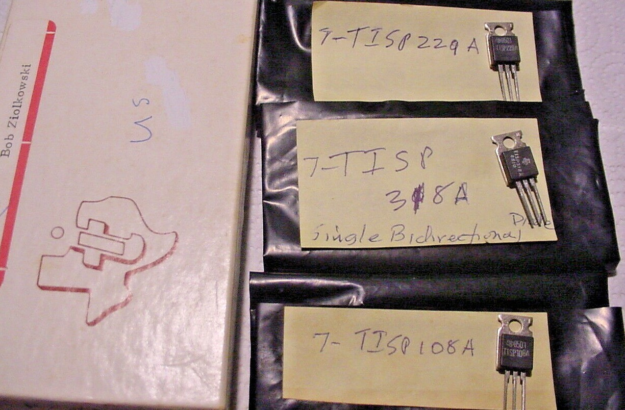 7 each TI&#39;s TIPL229A, TIPL318A, TIPL108A Dual Diode Transient Suppressor... - $8.27