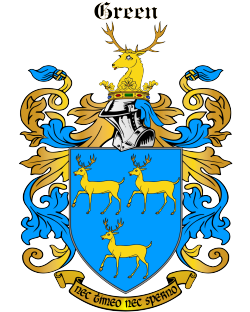 Green Family Crest / Coat of Arms JPG and PDF - Instant Download - $2.90