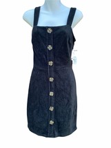 No Boundaries NOBO Black Corduroy Strappy Dress jumper jr size 3-5 new s... - £11.59 GBP