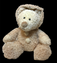 Baby Ganz Teddy Bear Plush Beige Stuffed Animal Snow Suit Hoodie Pajamas - RARE - £50.99 GBP