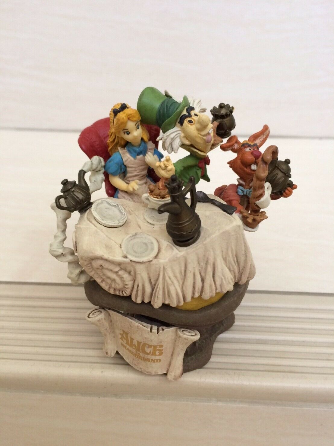 Disney Mad Hatter and Alice in Wonderland at Tea Party Figure. Classic RARE - $130.00