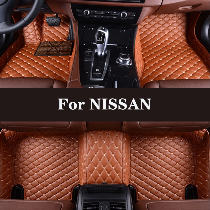 Full Surround Custom Leather Car Floor Mat For NISSAN Bluebird Rogue Navara - £70.00 GBP