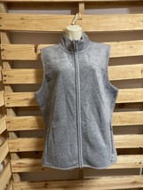 Karen Scott Sport Gray Fleece Vest Woman&#39;s Size XL Hiking Outdoors KG JD - £9.38 GBP