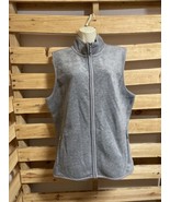 Karen Scott Sport Gray Fleece Vest Woman&#39;s Size XL Hiking Outdoors KG JD - £9.51 GBP