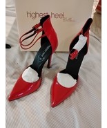 Highest Heel Collection Size 10 Red Patent Print Pump - $38.47 CAD