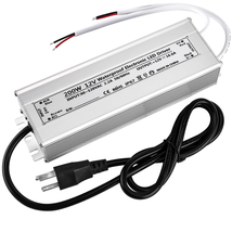 LED Driver 12V 200W Waterproof IP67 12Volt LED Power Supply Transformer ... - $103.64 CAD