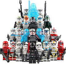 24pcs Collections Star Wars Darth Vader Stormtrooper Clone trooper Minif... - £35.45 GBP