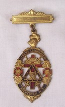 c1920 Antique Cyrene Commandry N39 Rochester Ny Masonic Badge Medal Masonry - £39.56 GBP