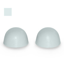 Briggs Color Replacement Ceramic Toilet Bolt Caps - Set of 2 - Biscuit - £35.93 GBP