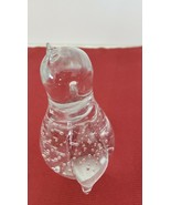 Murano Italian Glass Bird  Penguin With Controlled Bubbles - £9.24 GBP