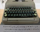 Vintage typewriter 1950&#39;s Smith Corona &quot;STERLING&quot; green and brown CASE - £103.77 GBP