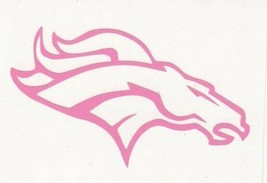 Pink Denver Broncos fire helmet decal sticker window hard hat laptop open - £2.78 GBP+