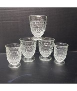 5 Indiana Glass Colony Whitehall Clear Sherbet Cubist Glasses 4 oz and 8... - £13.31 GBP
