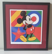 21x22 RARE 2019 Disney Signed Mickey Mouse &quot;Red nose&quot; Peter Blake Framed... - £786.58 GBP