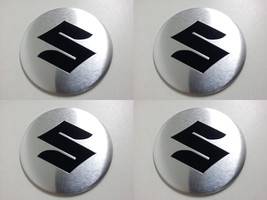 Suzuki 5 - Set of 4 Metal Stickers for Wheel Center Caps Logo Badges Rims  - $24.90+