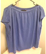 Banana Republic Womens Blue Cap Sleeve Loose Shirt Size Small - $5.99