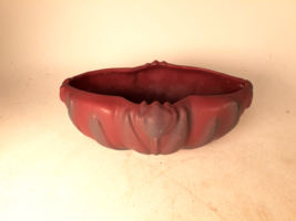 Van Briggle 1940s Art Pottery Passion Rose Tulip Bowl, Mulberry, 8.5&quot; Wide - £52.35 GBP