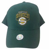 Seattle Sonics NBA Adjustable Green Baseball Cap Logo Hat Fiber Optic Lights - £25.29 GBP