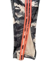Adidas Camo Track Pants Mens M Gray Orange 3-Stripe Zip Ankle Joggers NWOT New image 3