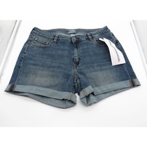Amazon Essentials Women&#39;s 4&quot; Blue Denim Shorts Size 12 NWT - £11.87 GBP