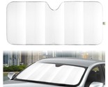 Auto Drive ~ Sun Shade ~ WHITE ~ 28.5 x 63 ~ Universal Fit ~ Folding Acc... - £17.73 GBP