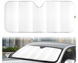 Auto Drive ~ Sun Shade ~ WHITE ~ 28.5 x 63 ~ Universal Fit ~ Folding Acc... - $22.44