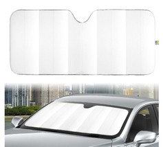 Auto Drive ~ Sun Shade ~ WHITE ~ 28.5 x 63 ~ Universal Fit ~ Folding Acc... - £17.93 GBP