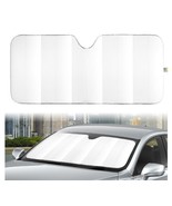 Auto Drive ~ Sun Shade ~ WHITE ~ 28.5 x 63 ~ Universal Fit ~ Folding Acc... - $22.44