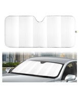 Auto Drive ~ Sun Shade ~ WHITE ~ 28.5 x 63 ~ Universal Fit ~ Folding Acc... - £17.65 GBP