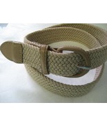BEIGE NYLON STRETCH BELT 1.5&quot; WIDE ON SALE &amp; SIZES TO FIT MOST, SHIPS FR... - $143.90 MXN