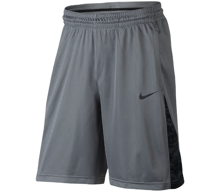 NIKE 3-Point Performance Basketball Dri-Fit Shorts sz L Large Cool Grey Black - $29.99
