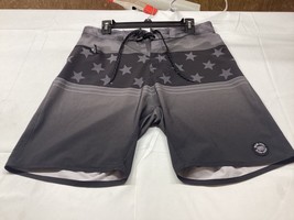 Ron Jon Board Shorts Mens 30 Black with stars Swim Shorts Surf Beach - £11.64 GBP