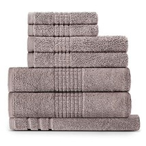 Lavish Touch 700 GSM 100% Egyptian Cotton 7 Piece Towels Set, 2 Bath Towels 27x5 - £30.36 GBP