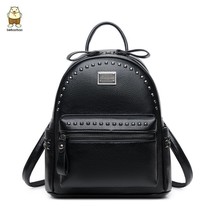 BeiBaoBao Brand Rivet Design Backpack For Girl 2022 Stylish High Quality Student - £52.27 GBP