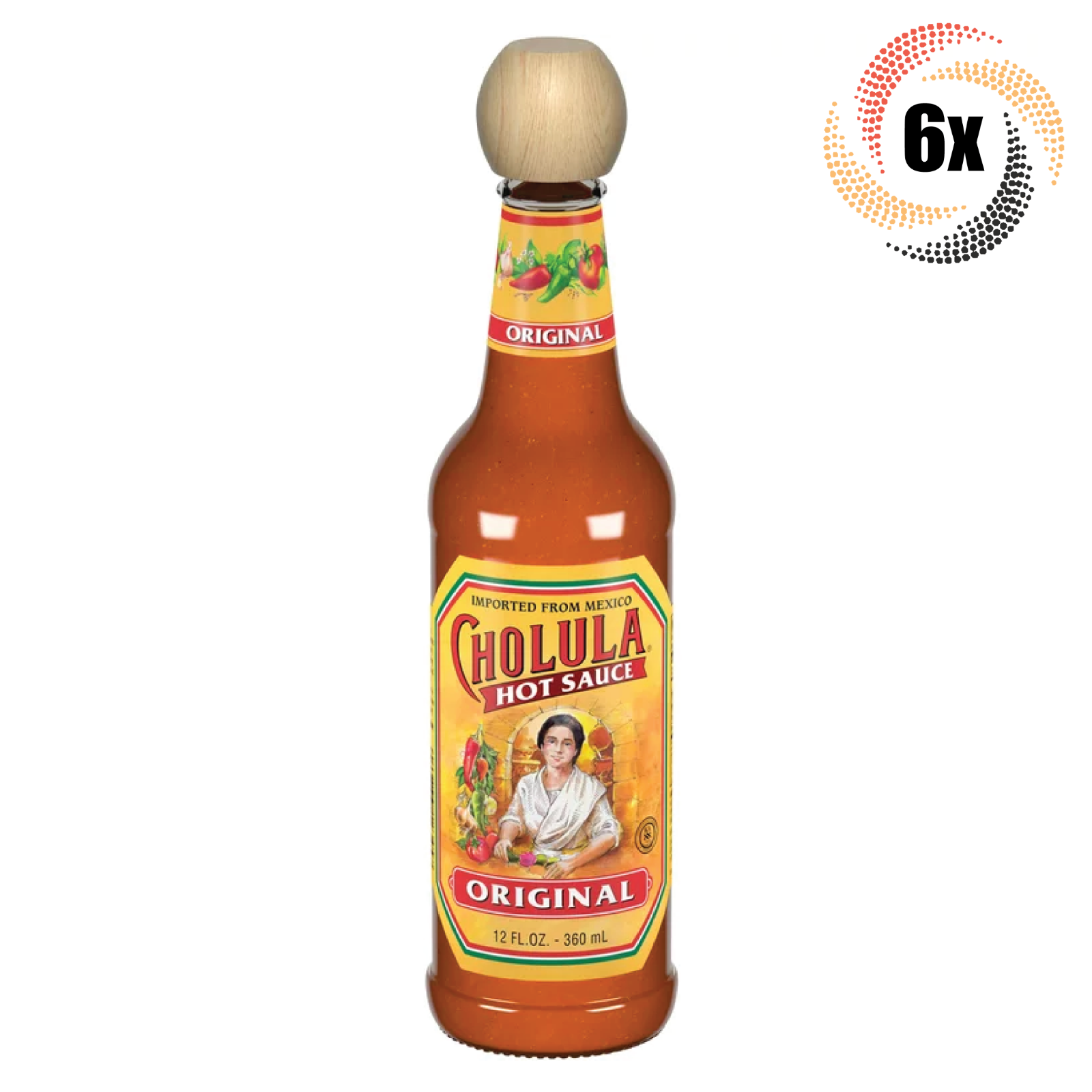 6x Bottles Cholula Original Medium Hot Sauce | Authentic Mexican Flavor | 5oz - $40.14