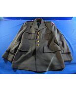 USGI SERGE AG-489 OFFICER DRESS GREEN ARMY DRESS UNIFORM COAT JACKET 41R - $1,018.12 MXN