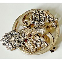 925 Sterling Silver Peacock Brooch Sky - £33.48 GBP