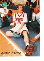 Justin Timberlake Nsync teen magazine pinup clipping shorts basketball M... - $3.50